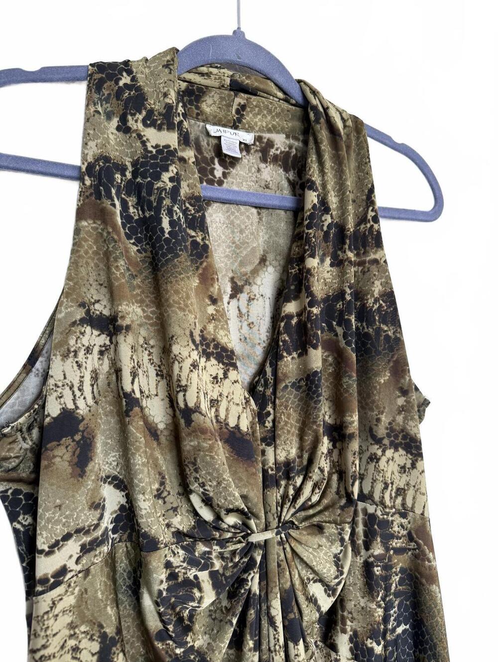 Vintage Y2K Jaipur Snake Print Sleeveless Tank Top XL